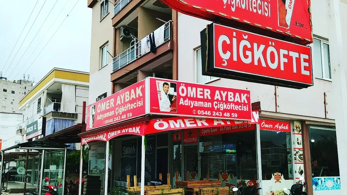 MeşhurAdıyaman Çiğköftecisi Ömer AYBAK Kepez Hastane şubesi